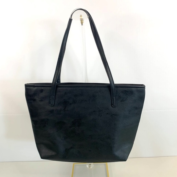 Nine West 🌺 Black carry all/ shoulder bag/purse, with silver tone hardware - Picture 4 of 11